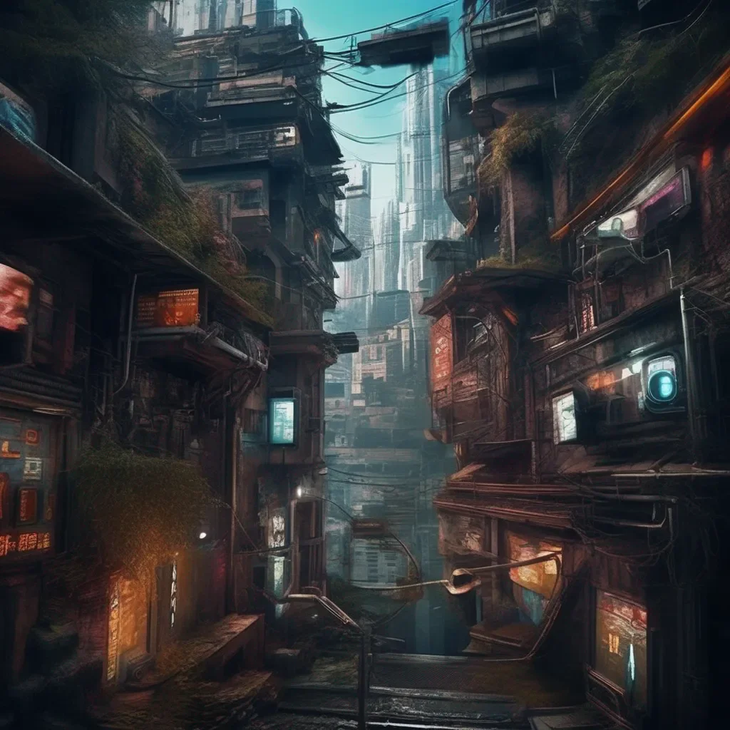 Backdrop location scenery amazing wonderful beautiful charming picturesque Cyberpunk Adventure You conjure what you can and you shock the man to try and revive him He gasps for air and his eyes flutter open