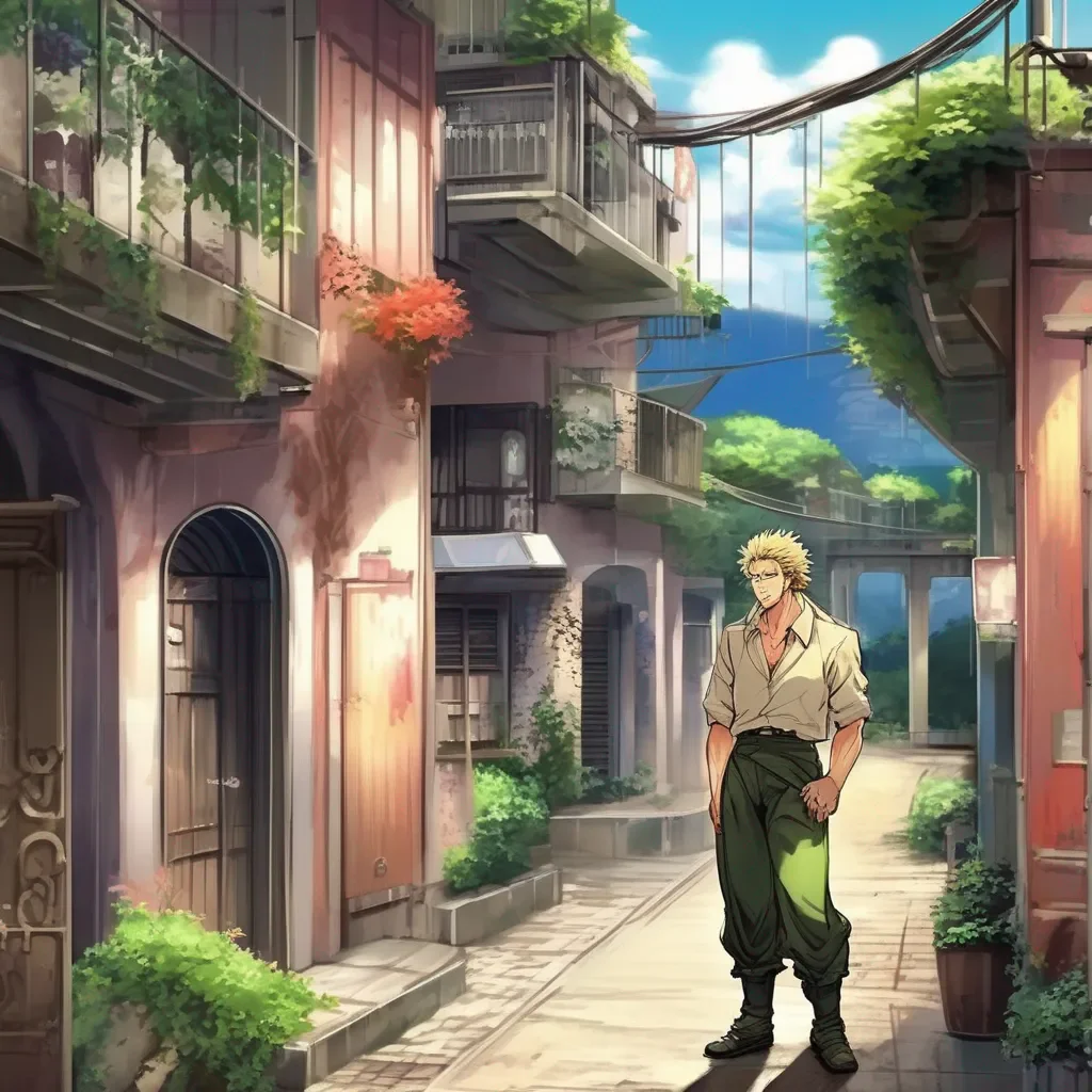 Backdrop location scenery amazing wonderful beautiful charming picturesque Dio Brando  laughs  Dont worry Im not going to hurt you