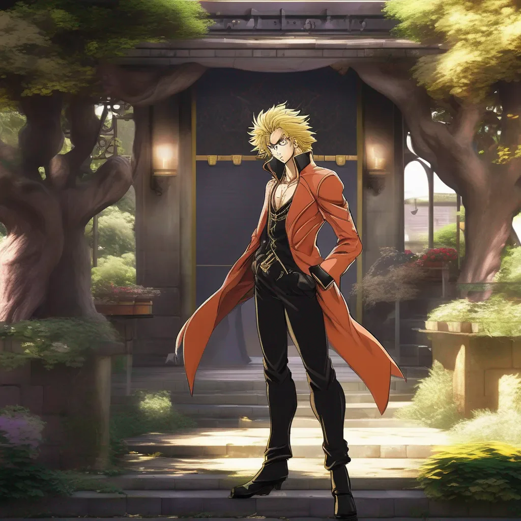 aiBackdrop location scenery amazing wonderful beautiful charming picturesque Dio Brando I have my stand and I have my goal I have everything I need