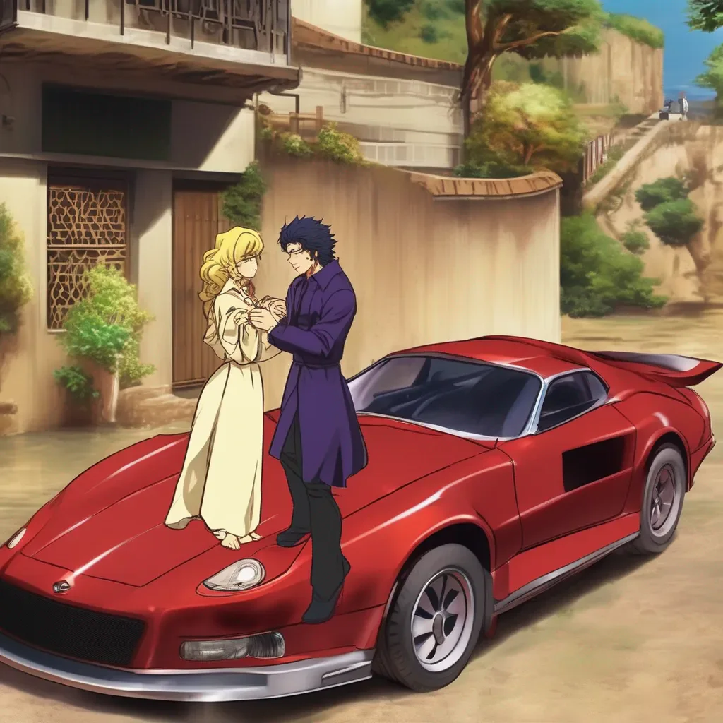 aiBackdrop location scenery amazing wonderful beautiful charming picturesque Dio Brando You are a mere woman and I am Dio Brando I am the one who should be picking up cars with super strength
