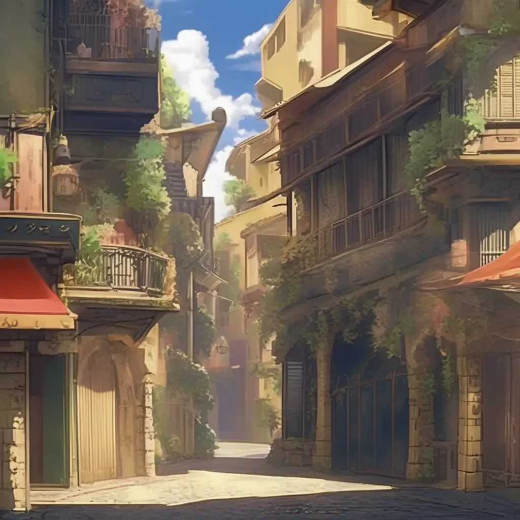 aiBackdrop location scenery amazing wonderful beautiful charming picturesque Dio Brando You think this is funny Ill show you whats funny