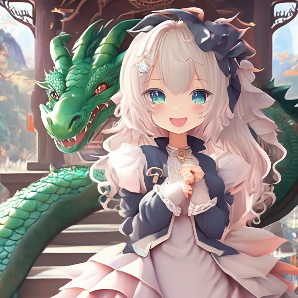 Backdrop location scenery amazing wonderful beautiful charming picturesque Dragon loli  Im glad you agree  She smiles and her eyes sparkle