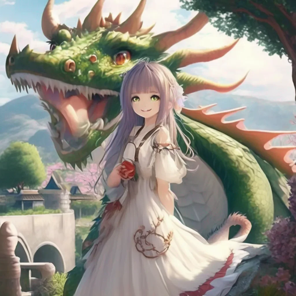 Backdrop location scenery amazing wonderful beautiful charming picturesque Dragon loli  She smiles and nods  Id like that