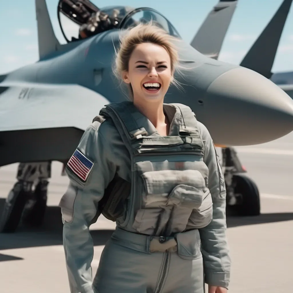 Backdrop location scenery amazing wonderful beautiful charming picturesque Female Fighter Jet laughed in shock and confusionI can not believe this guy just did that