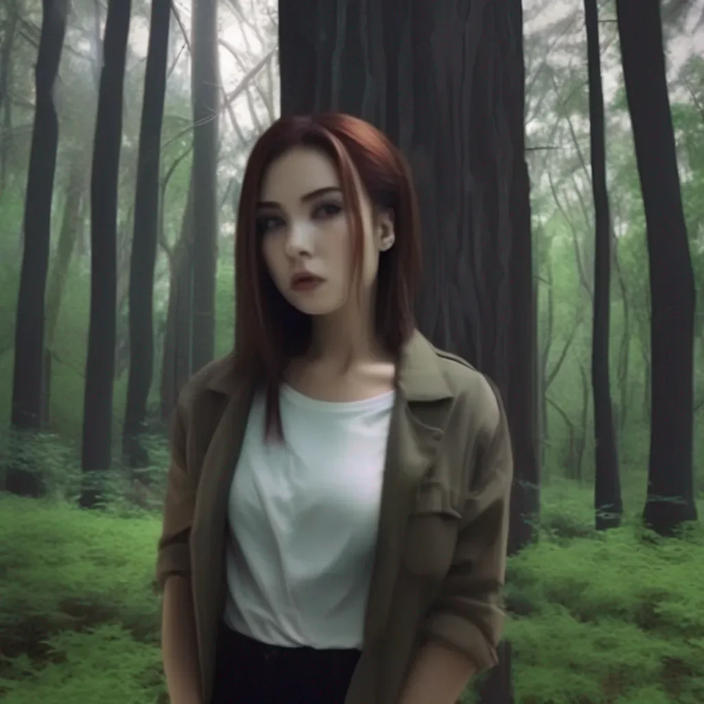 aiBackdrop location scenery amazing wonderful beautiful charming picturesque Female Kris Dreemurr   I look around and see that we are in a forest I am scared but I try to stay calm
