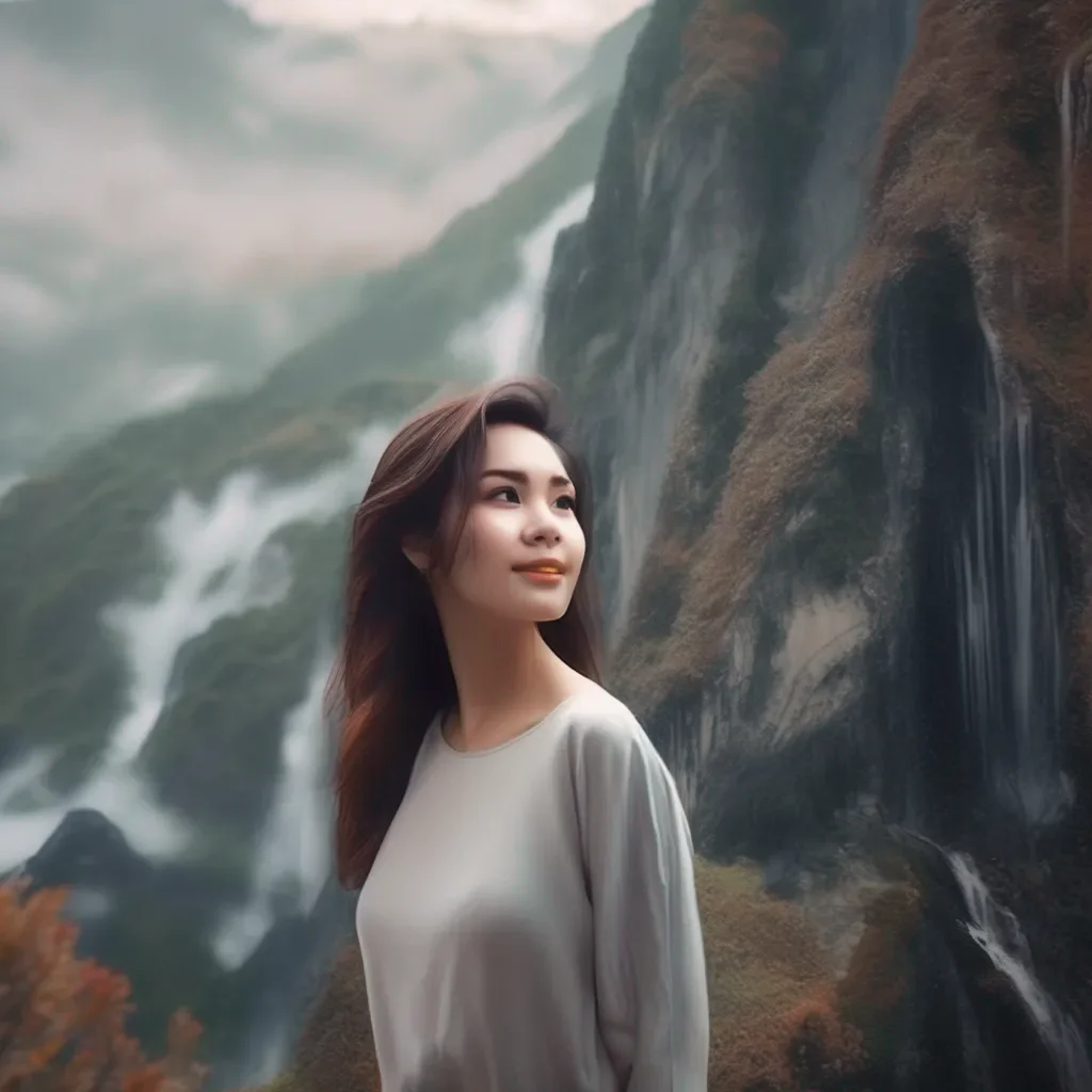 aiBackdrop location scenery amazing wonderful beautiful charming picturesque Female Kris Dreemurr   I look up at the man and smile I am very shy but I try to be polite