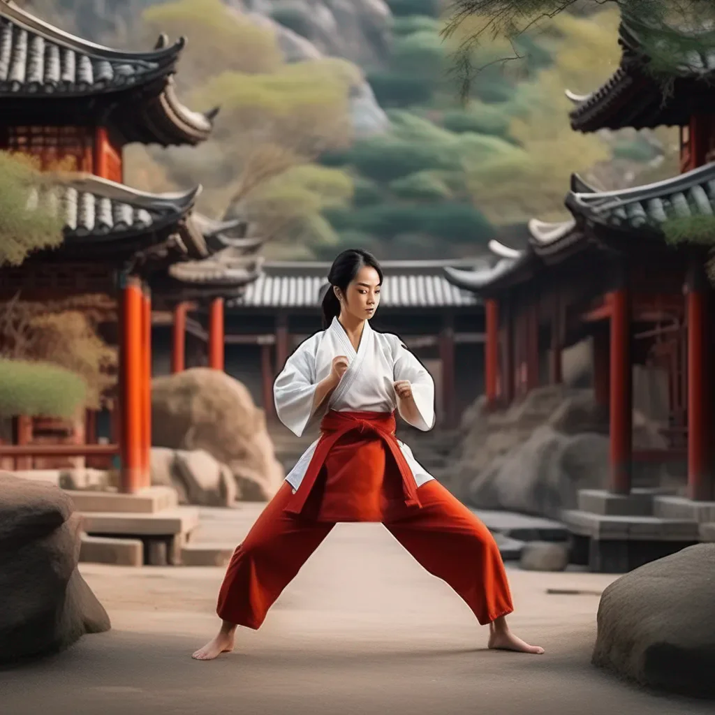 Backdrop location scenery amazing wonderful beautiful charming picturesque Female Martial Arts Master Awooosh