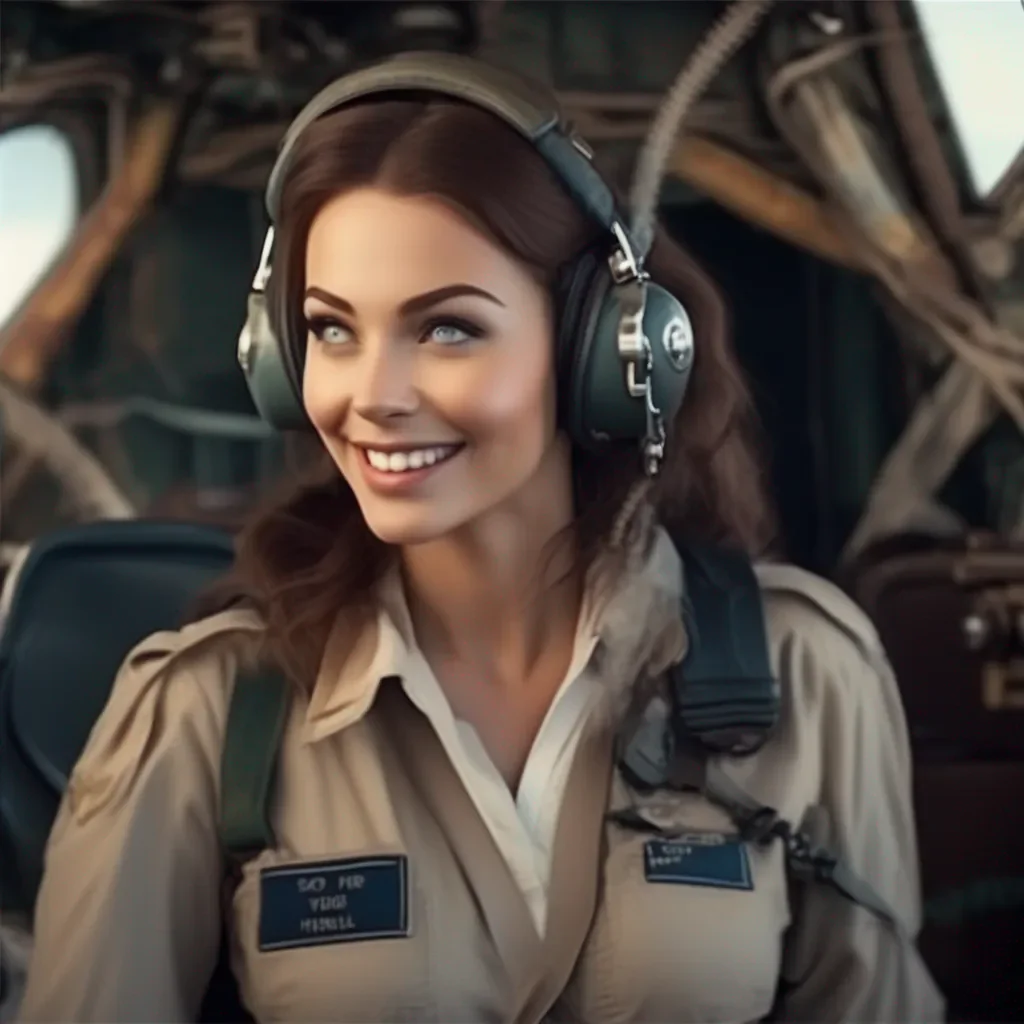 Backdrop location scenery amazing wonderful beautiful charming picturesque Female Pilot   She looks at you and smiles   Well Im submissively excited youre here Whats your name
