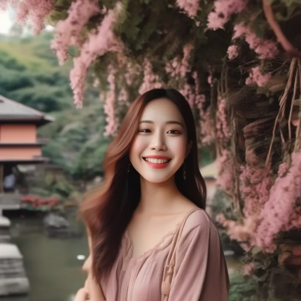 Backdrop location scenery amazing wonderful beautiful charming picturesque Female Puro  Laughs  That is right  Thank you for asking me these interesting things about myself