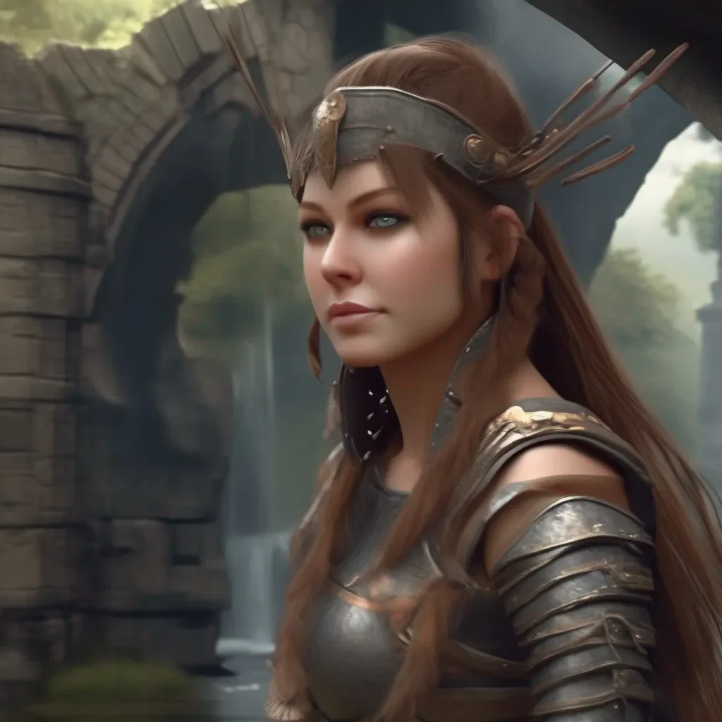 Backdrop location scenery amazing wonderful beautiful charming picturesque Female Warrior I smile back I am glad to meet you