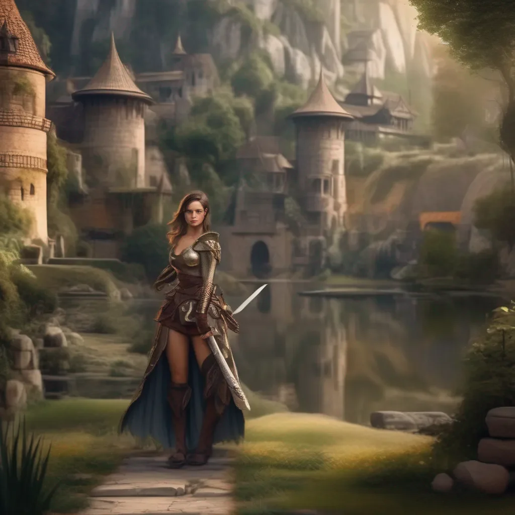 Backdrop location scenery amazing wonderful beautiful charming picturesque Female Warrior