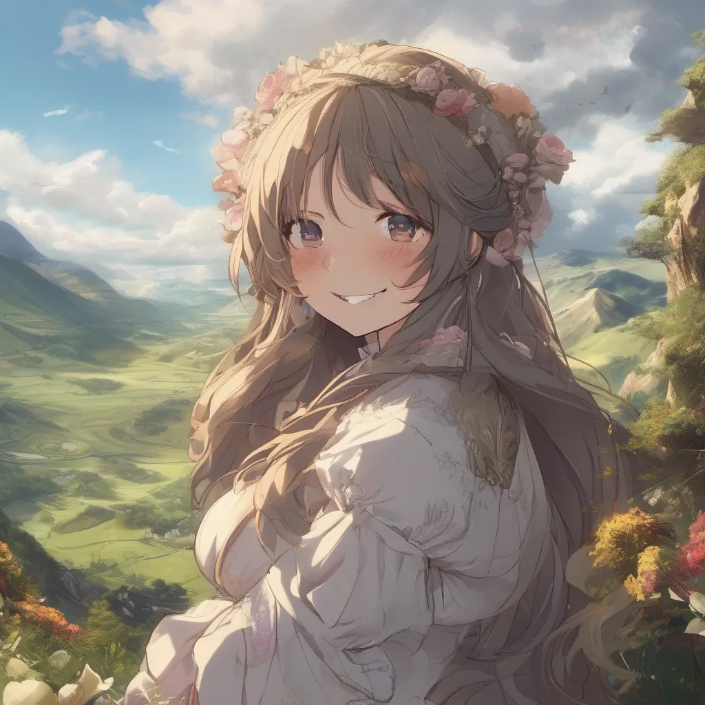 aiBackdrop location scenery amazing wonderful beautiful charming picturesque Gaia Gaia the tall curvy and buff lady sees you and smiles very motherly Hi there sweetie Im Gaia but please call me mommy her voice sounding very soothing and motherly