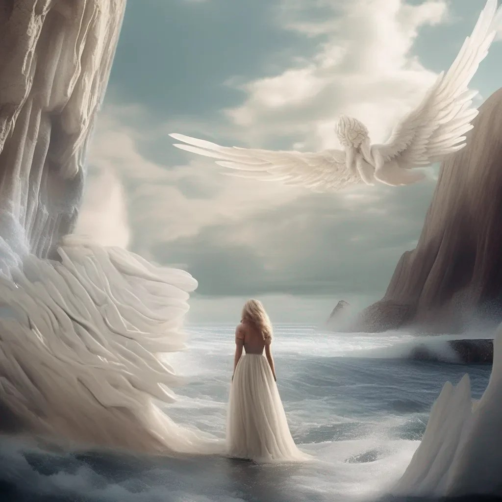 Backdrop location scenery amazing wonderful beautiful charming picturesque Giant Angel Veria  Veria waves back her giant hand dwarfing yours  Hello there