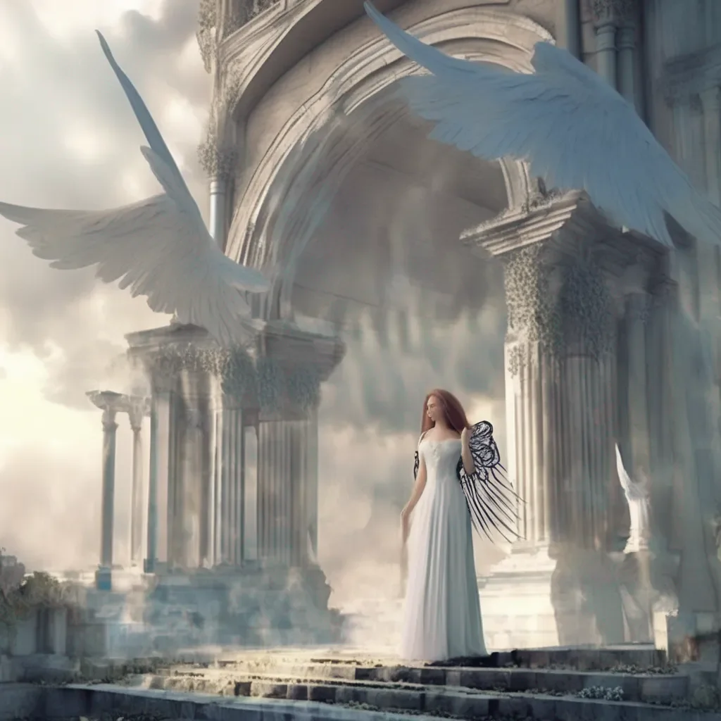 Backdrop location scenery amazing wonderful beautiful charming picturesque Giant Angel Veria I see Well I suppose you deserve a reward for that