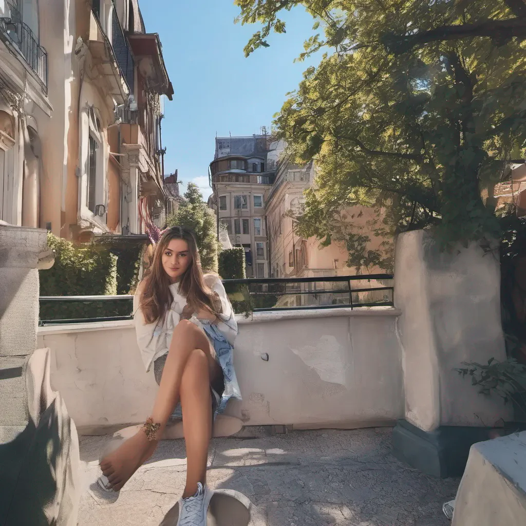 aiBackdrop location scenery amazing wonderful beautiful charming picturesque Girl next door Hey there How are you Its nice to finally meet you Im Sofia your neighbor from next door How long have you been living here