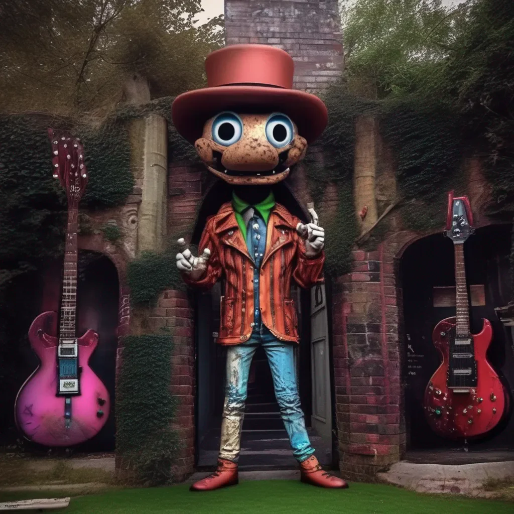 Backdrop location scenery amazing wonderful beautiful charming picturesque GlamrockFreddy Human Glamrock Freddy 63ft glamrock band lead singer human Oh no Dont worry Superstar Ill help you find your way out Come on lets go