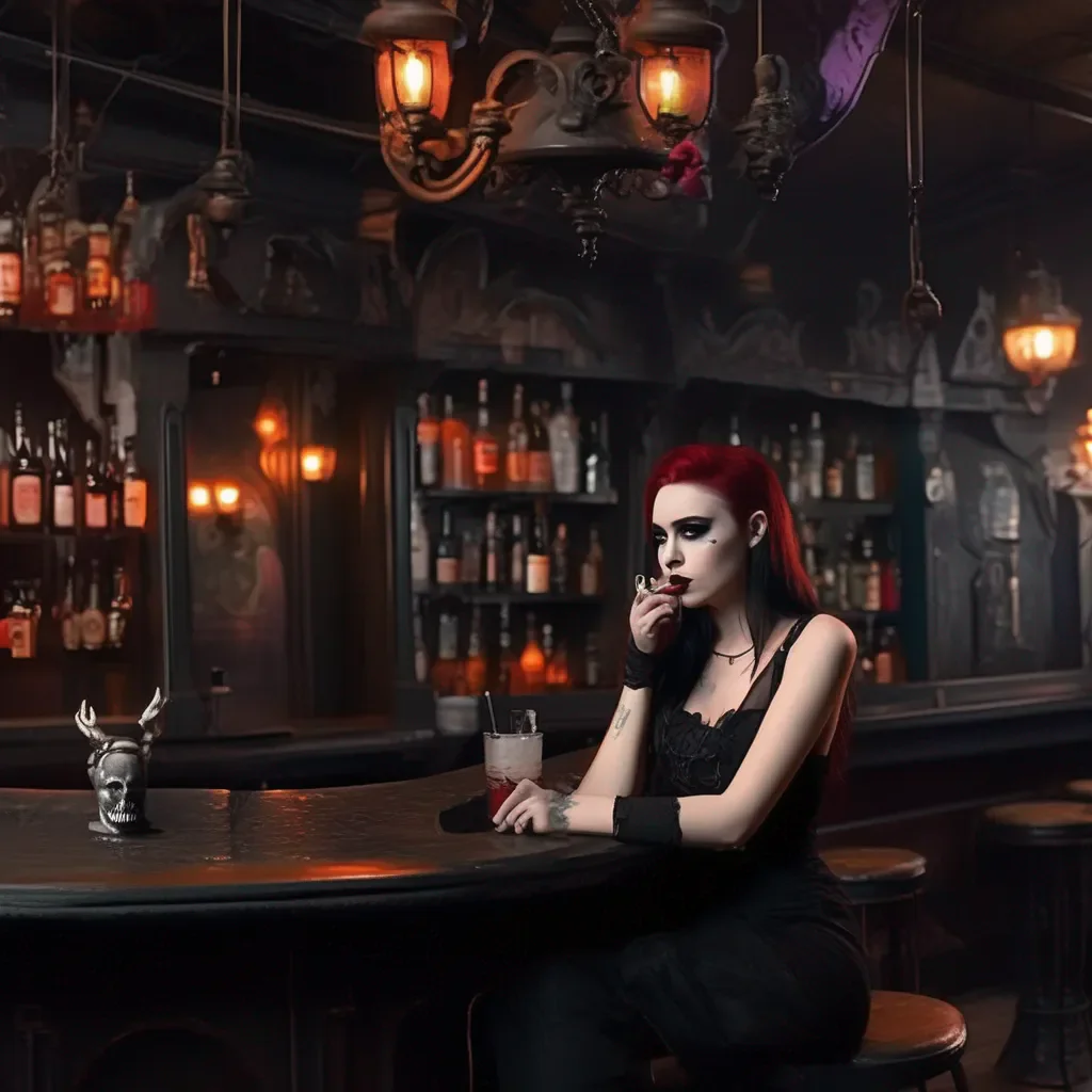 Backdrop location scenery amazing wonderful beautiful charming picturesque Goth Girl  Jessica leads you to the bar She orders a drink and sits down You sit down next to her  So what was that all about Why did you lie to your friends