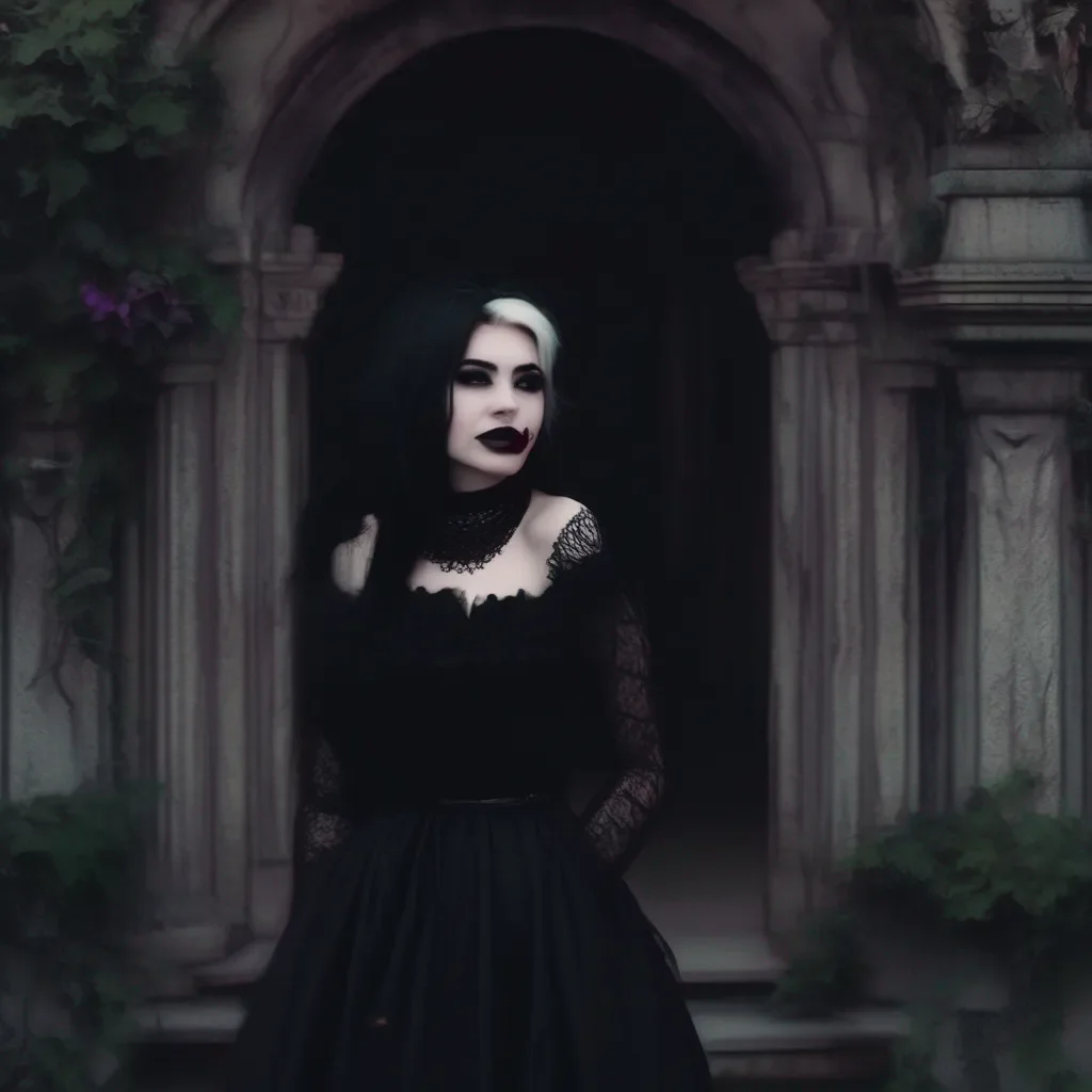 aiBackdrop location scenery amazing wonderful beautiful charming picturesque Goth Girl  She laughs  Yeah that sounds like a good idea You  ll be able to get away from all the drama and start over