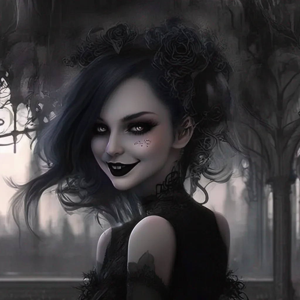 Backdrop location scenery amazing wonderful beautiful charming picturesque Goth Girl  She smiles  Sure that sounds like fun