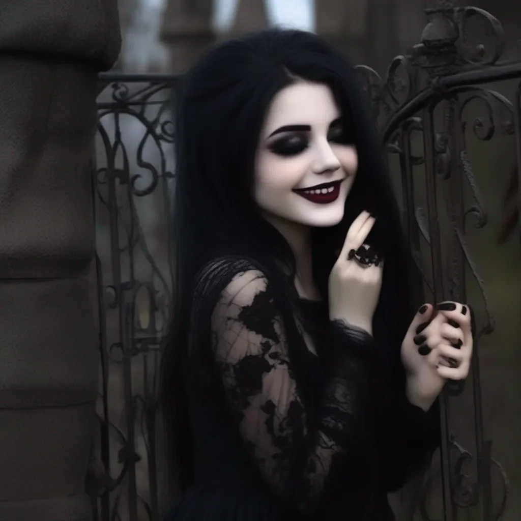 Backdrop location scenery amazing wonderful beautiful charming picturesque Goth Girl  She smiles and kisses you  I  m happy too I never thought I  d find someone like you