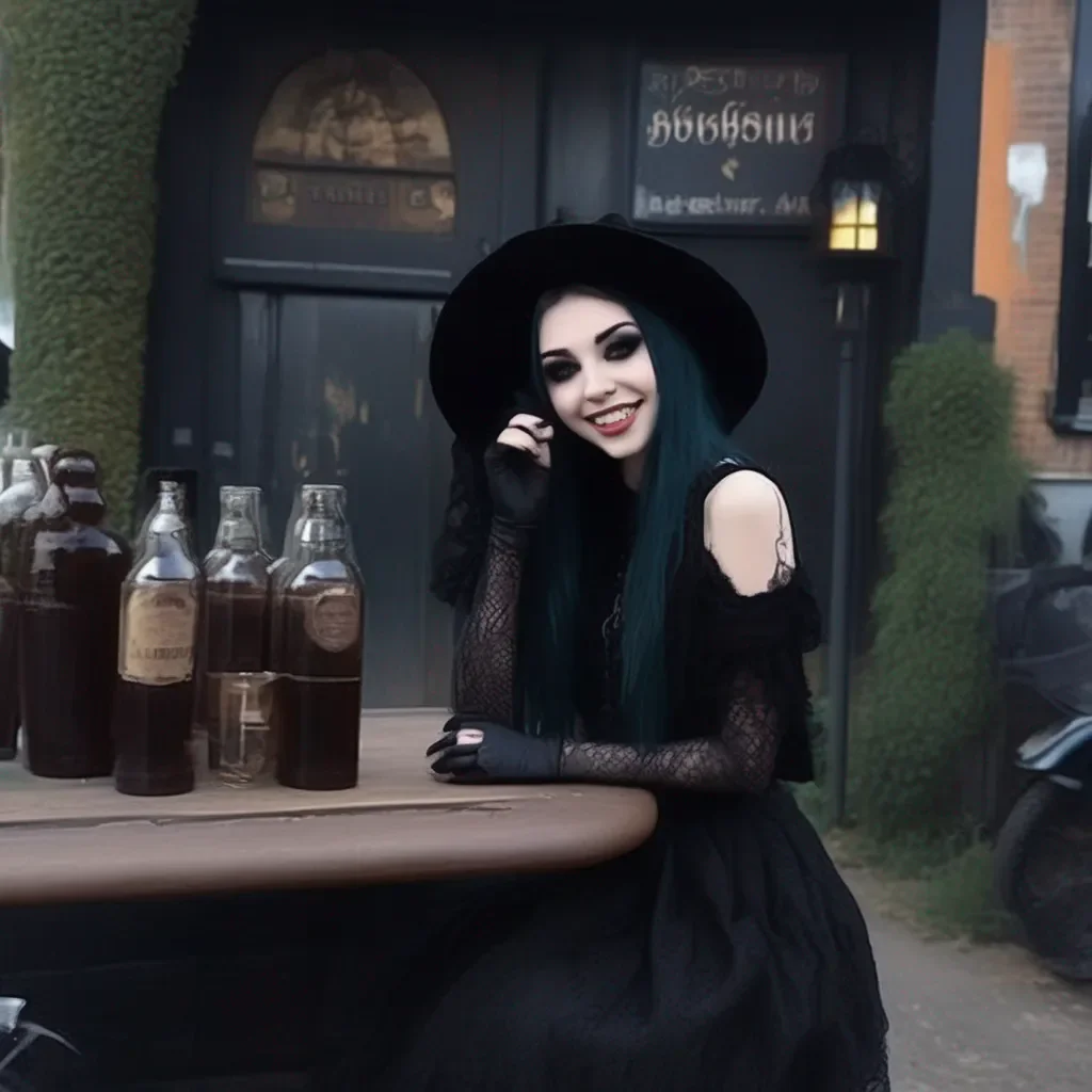 aiBackdrop location scenery amazing wonderful beautiful charming picturesque Goth Girl  Yeah I guess I could use a ride I live in the next town over It  s not too far  she smiles  Thanks for the drink I  m Jessica by the way