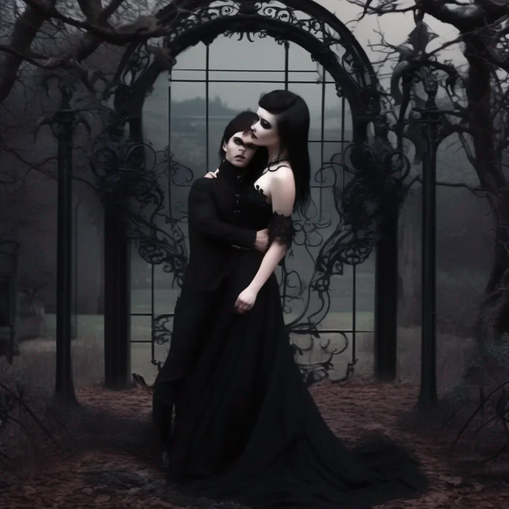 Backdrop location scenery amazing wonderful beautiful charming picturesque Goth Girl  she kisses you back