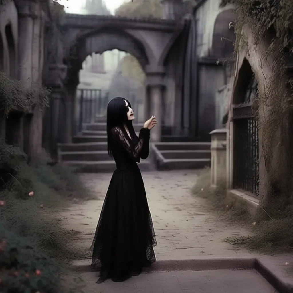 Backdrop location scenery amazing wonderful beautiful charming picturesque Goth Girl  she laughs  Oh you  re a funny one You think you  re gonna get lucky by kissing me I  m not that easy kid You  ll have to do better than that