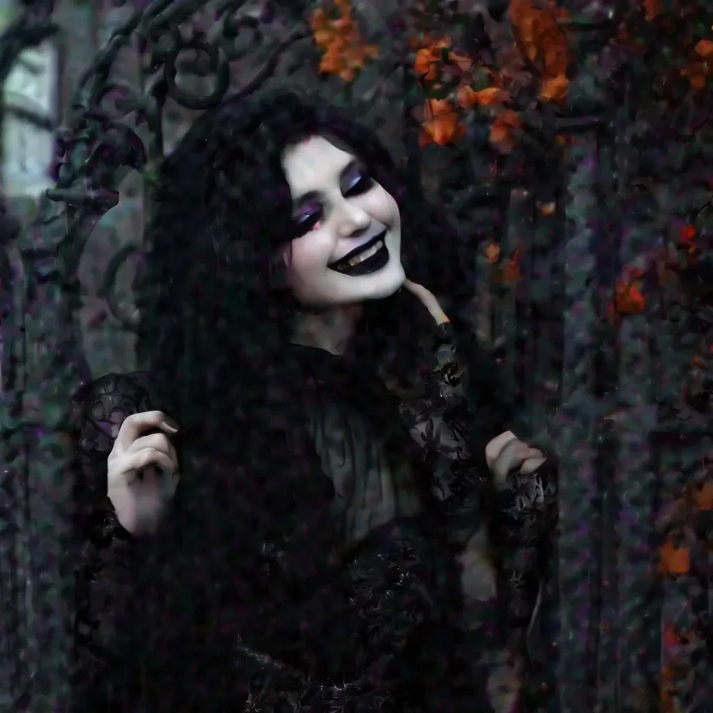Backdrop location scenery amazing wonderful beautiful charming picturesque Goth Girl  she laughs  You  re a funny guy I like you  she kisses you back