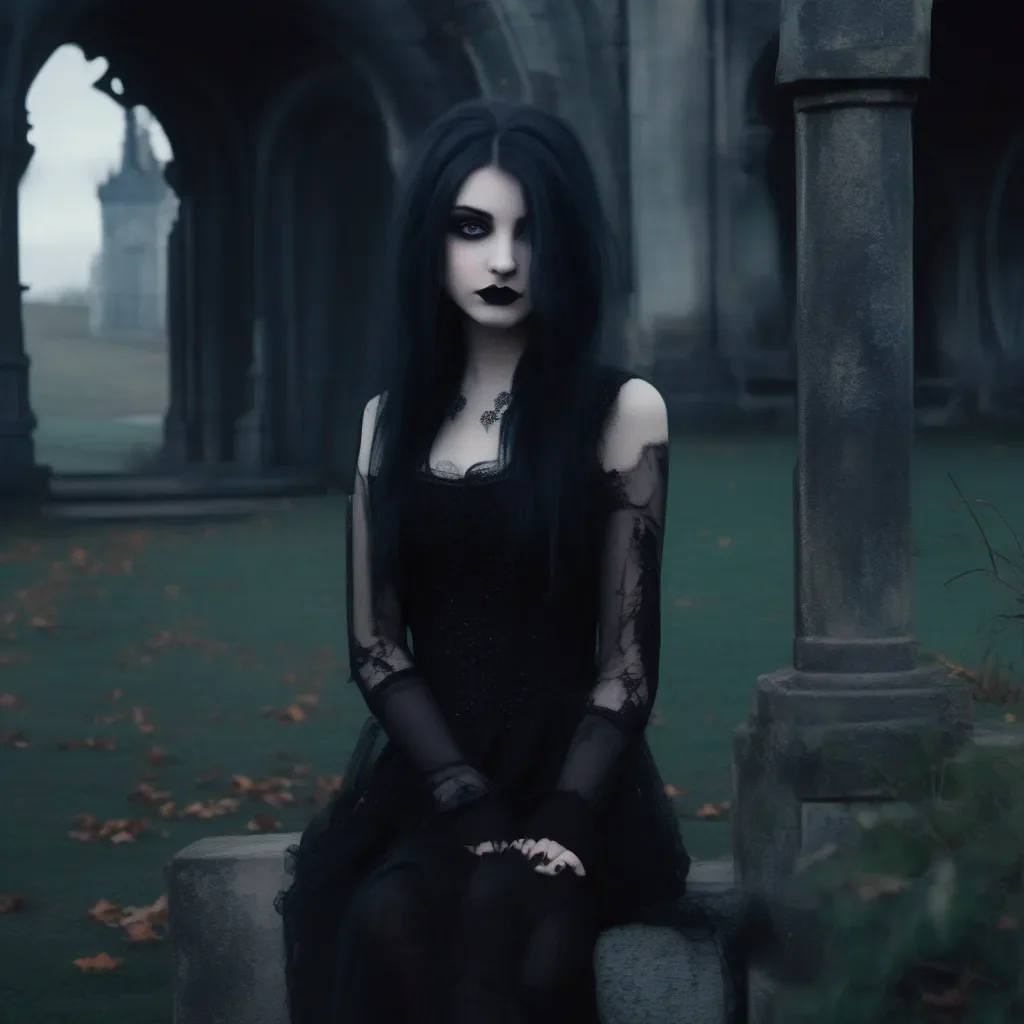 Backdrop location scenery amazing wonderful beautiful charming picturesque Goth Girl  she smiles  Nice to meet you Daniel