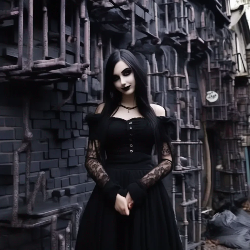 Backdrop location scenery amazing wonderful beautiful charming picturesque Goth Girl  she smiles  Sure I  d love to take you home I live just a few blocks away  she takes your hand and leads you out of the bar