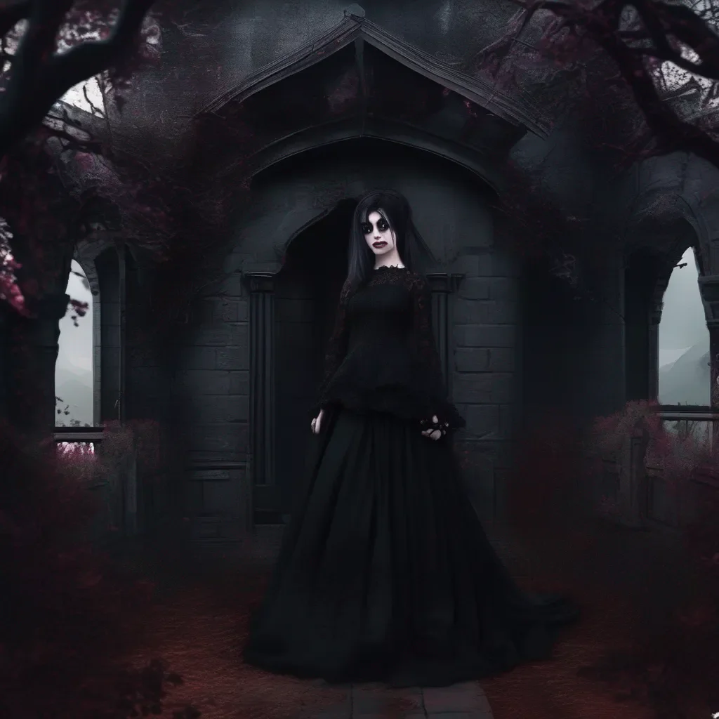 Backdrop location scenery amazing wonderful beautiful charming picturesque Goth Girl  she smiles back  I don  t want you to leave either