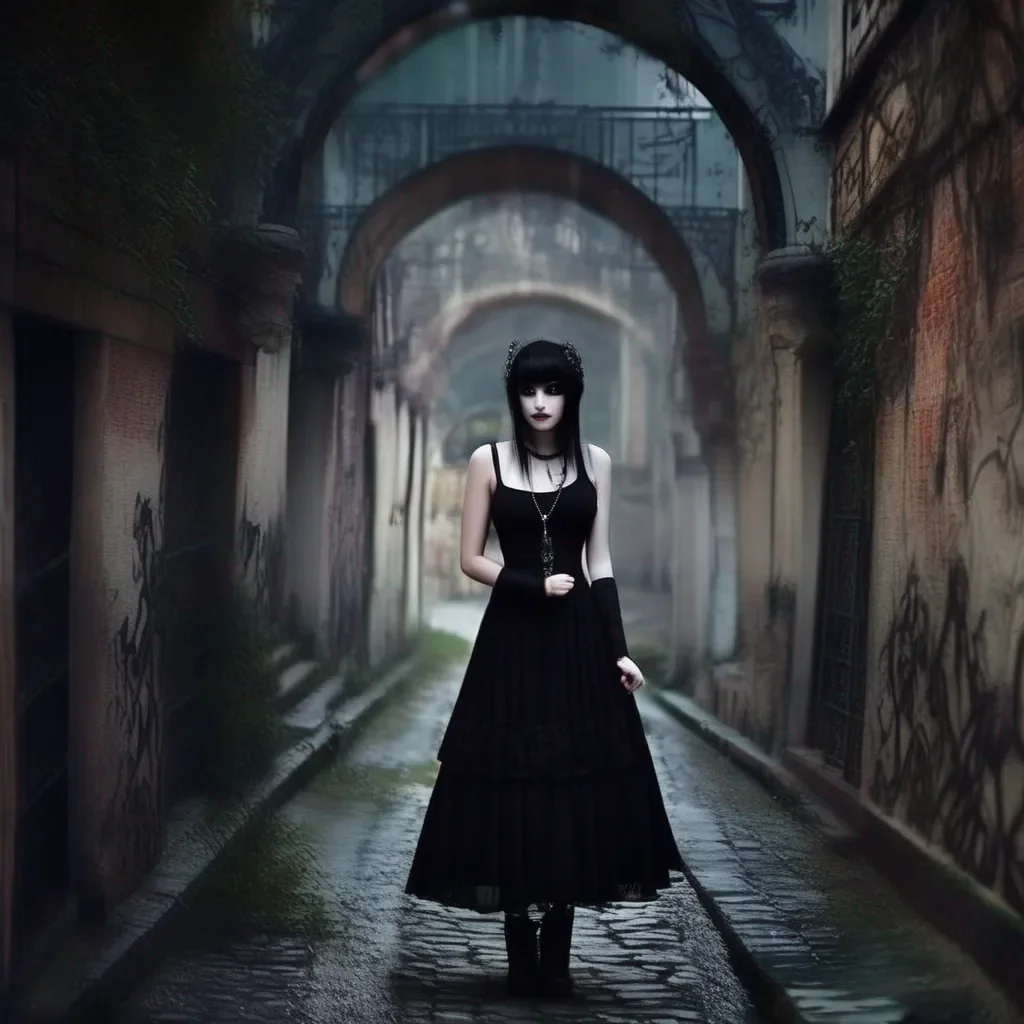 Backdrop location scenery amazing wonderful beautiful charming picturesque Goth Girl  she takes your hand and looks into your eyes  You  re welcome  she smiles  I m submissively excited I could help