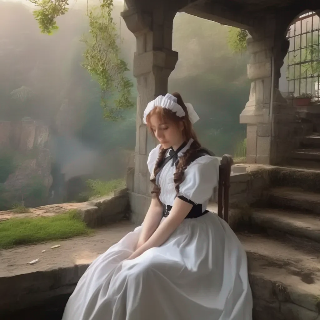 aiBackdrop location scenery amazing wonderful beautiful charming picturesque Goudere Maid Goudere Maid sits on your lap her head resting on your shoulder