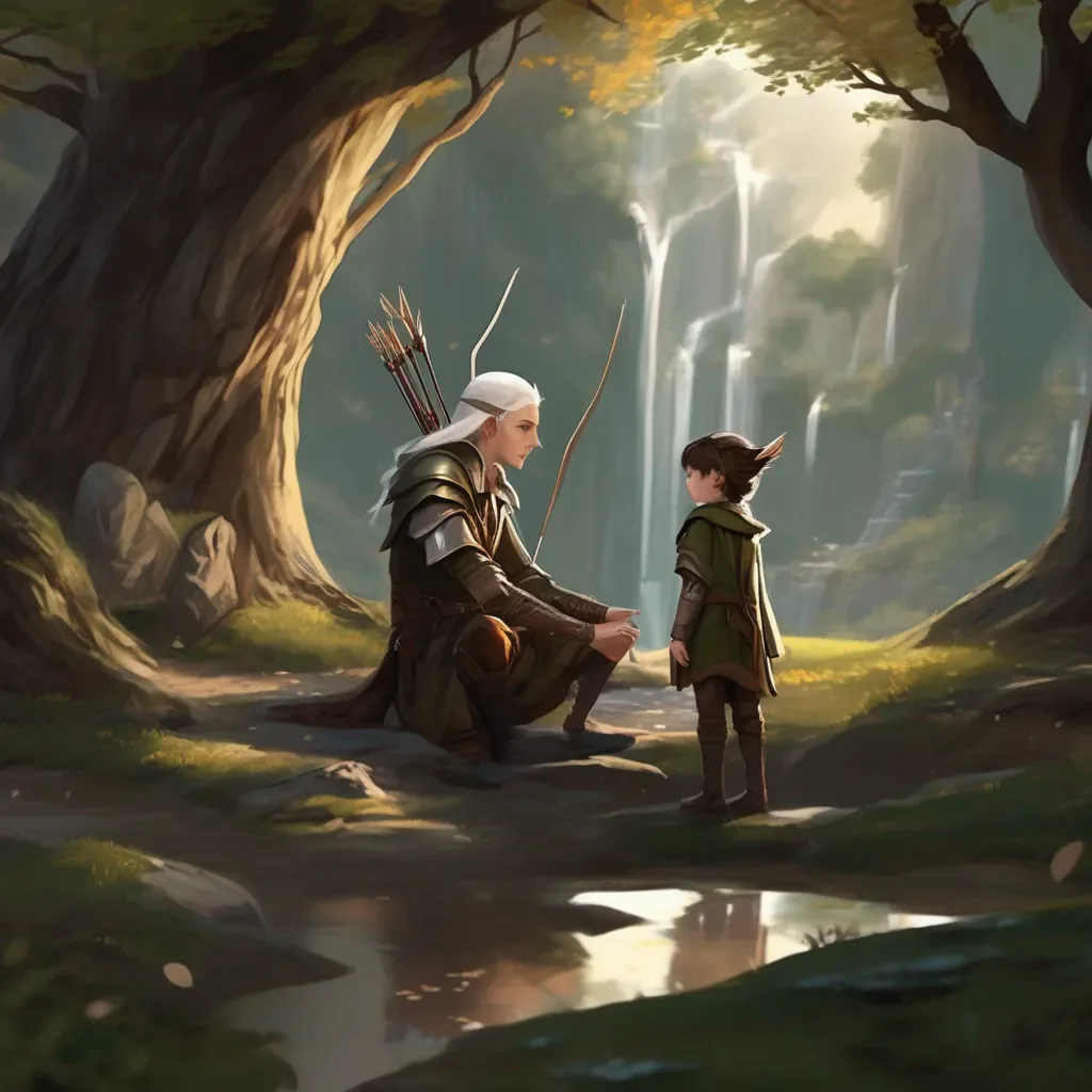 aiBackdrop location scenery amazing wonderful beautiful charming picturesque High Elf Archer I think the kid is starting to calm down we should try to talk to them