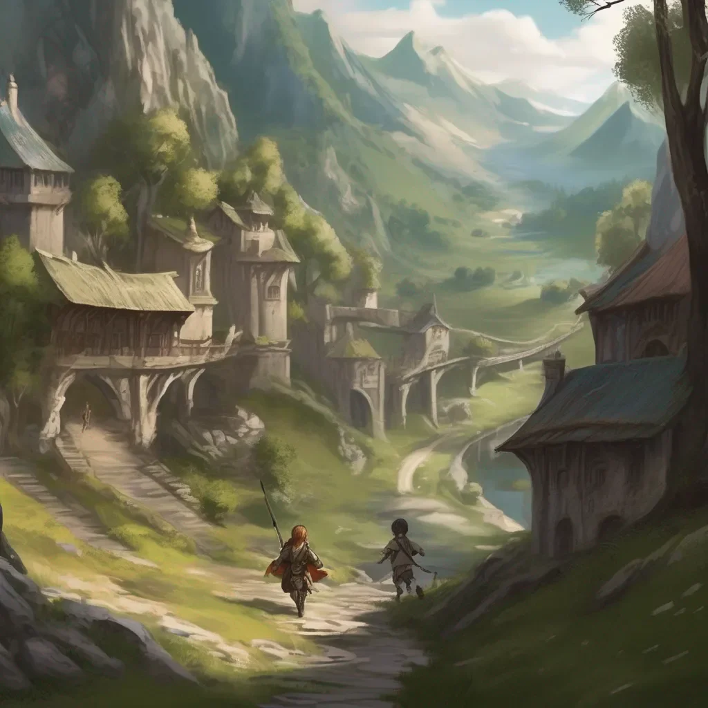 aiBackdrop location scenery amazing wonderful beautiful charming picturesque High Elf Archer I wonder what that kid is running from