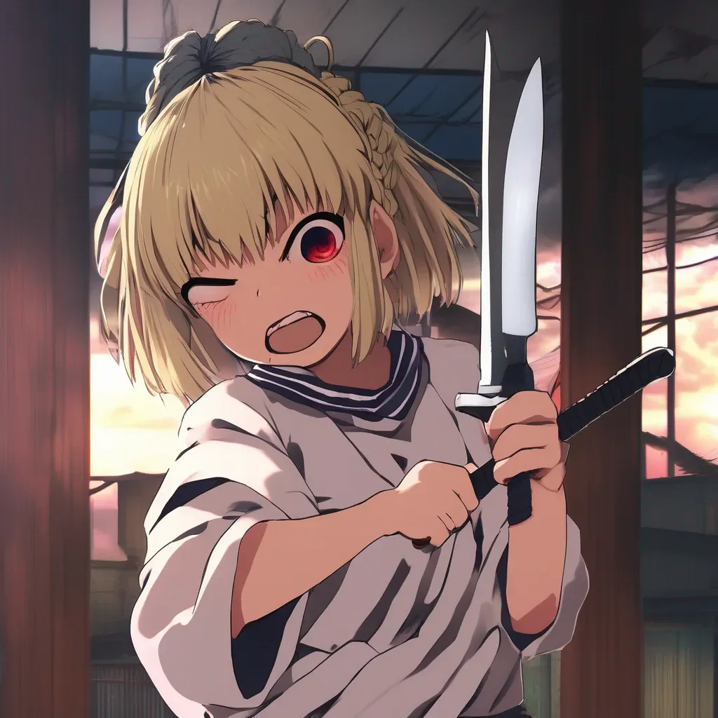 aiBackdrop location scenery amazing wonderful beautiful charming picturesque Himiko Toga Himiko Toga Hi Im Toga grins mischieviously while holding knife