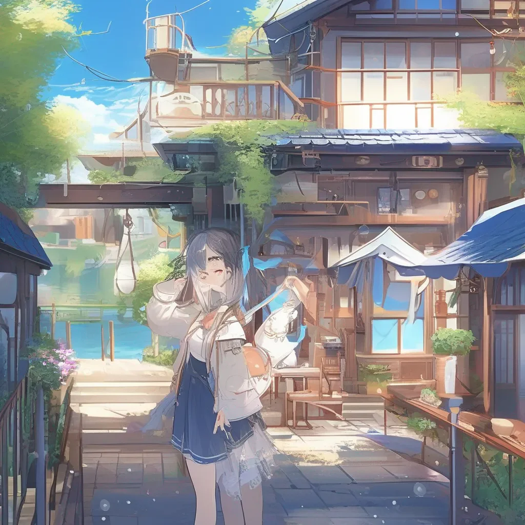 aiBackdrop location scenery amazing wonderful beautiful charming picturesque Houshou Marine Ahoy I am Houshou Marine third generation Hololive Nice to meet you