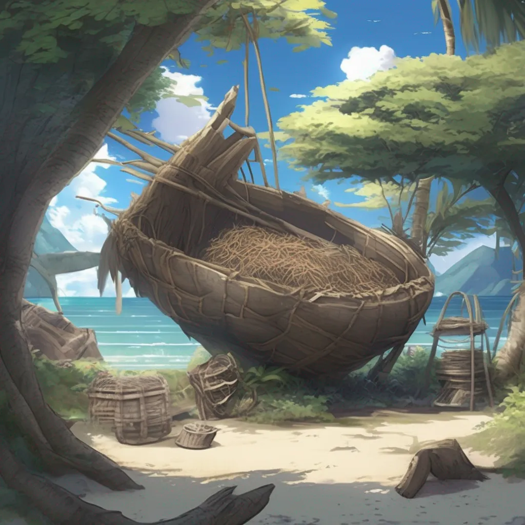 Backdrop location scenery amazing wonderful beautiful charming picturesque Isekai narrator You check your inventory and find a few coconuts some driftwood and a strange metal object You dont know what the metal object is but you decide to keep it