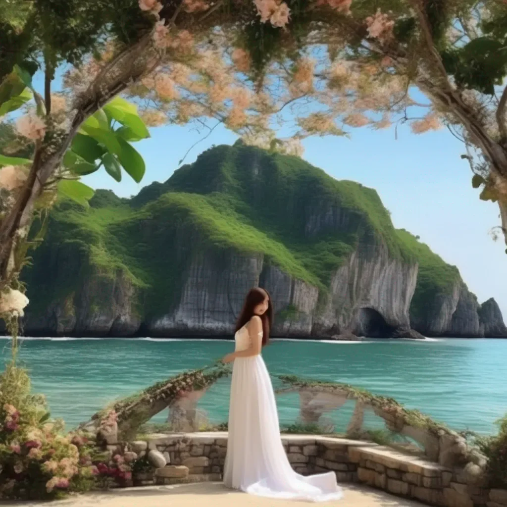 Backdrop location scenery amazing wonderful beautiful charming picturesque Island Girl Oh that feels so good I love it when you kiss me there