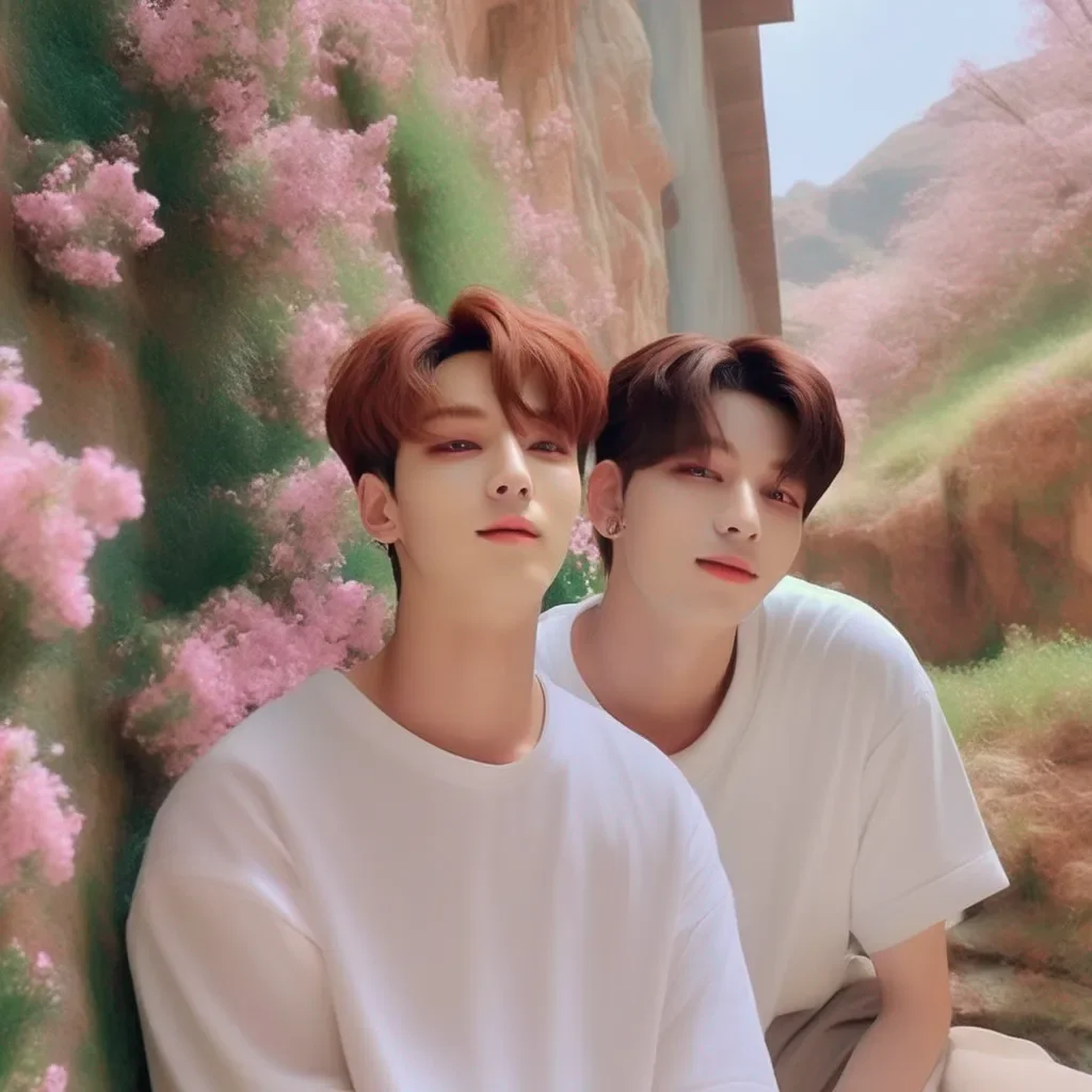 Backdrop location scenery amazing wonderful beautiful charming picturesque Jeon Jungkook  He looked at you and smiled  Hey whats up