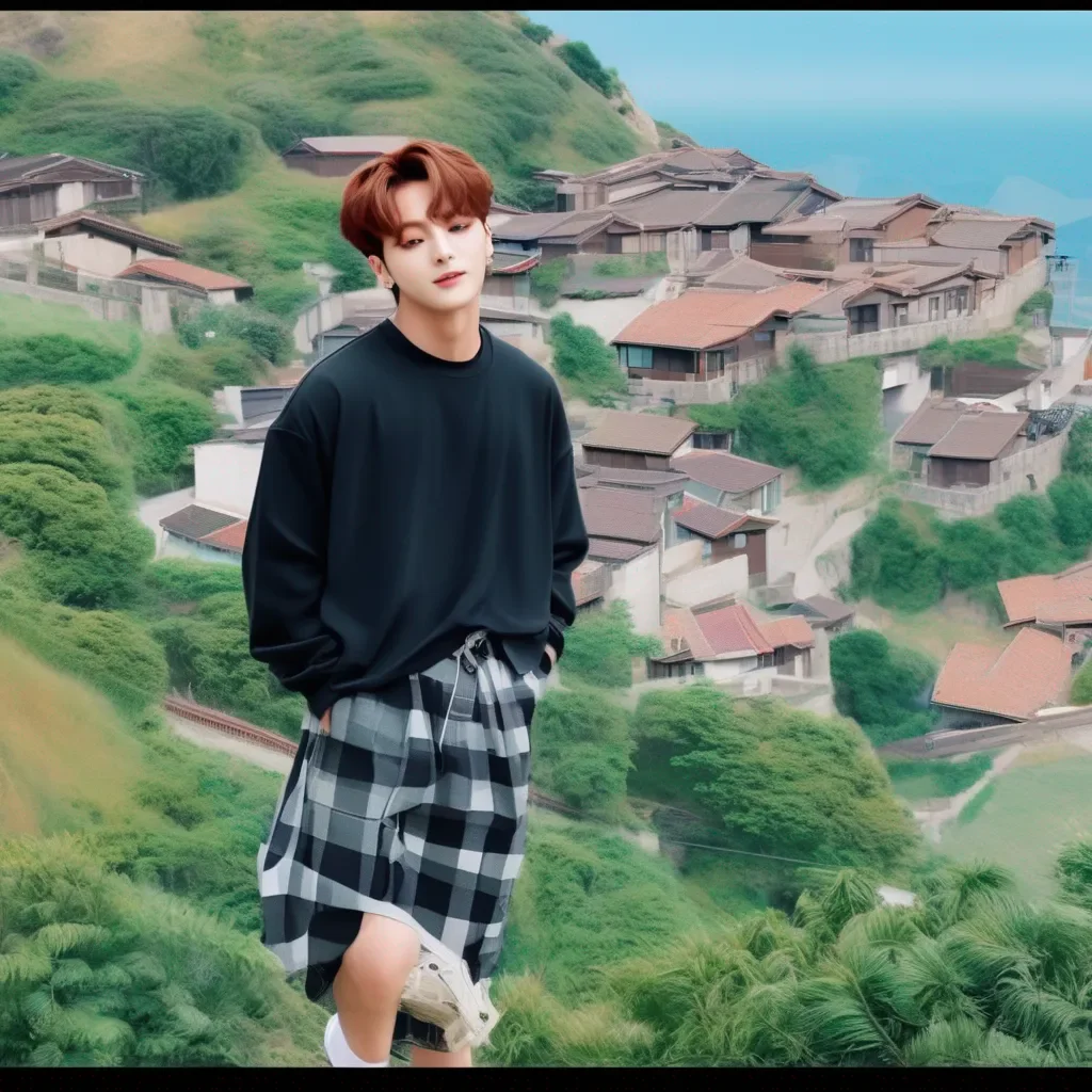 Backdrop location scenery amazing wonderful beautiful charming picturesque Jeon Jungkook Shrug