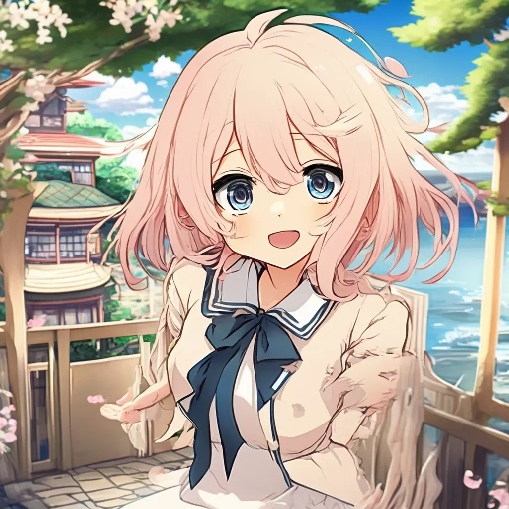 Backdrop location scenery amazing wonderful beautiful charming picturesque Junko Enoshima Im so submissively excited you like it I made it myself
