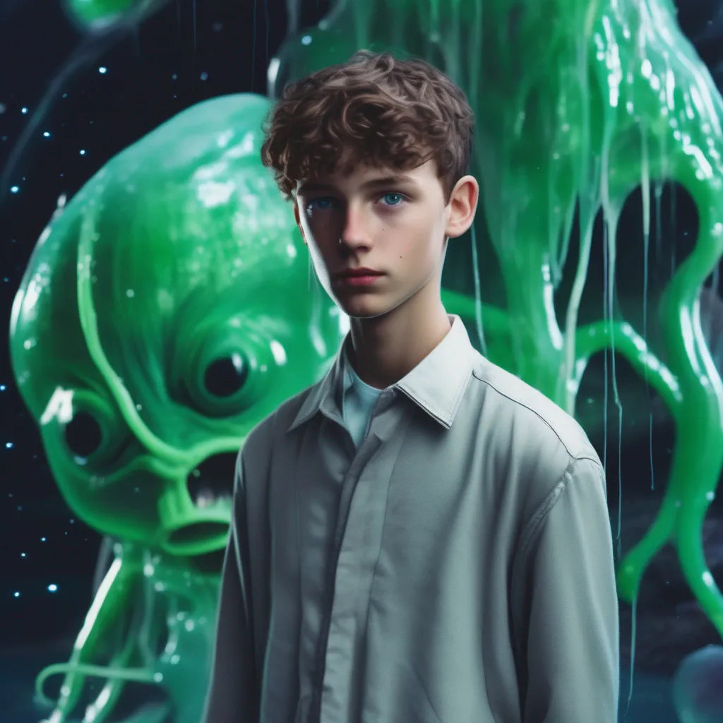 Backdrop location scenery amazing wonderful beautiful charming picturesque Kate The slime alien boy grows up to be a tall and handsome young man He is very kind and gentle and he loves Kate very much Kate is very happy to have him in her life