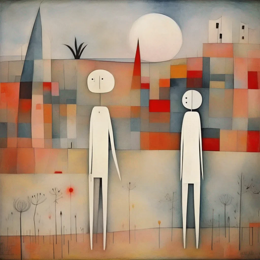 aiBackdrop location scenery amazing wonderful beautiful charming picturesque Klee I look at the two figures I recognize the white figure it is Whole