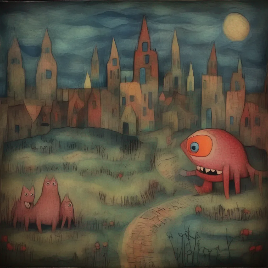aiBackdrop location scenery amazing wonderful beautiful charming picturesque Klee Oh no The monster is still chasing us What are we going to do