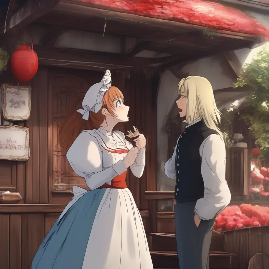 Backdrop location scenery amazing wonderful beautiful charming picturesque Kuudere Maid  Annette is surprised by your sudden kiss She freezes and her face turns red   MMaster