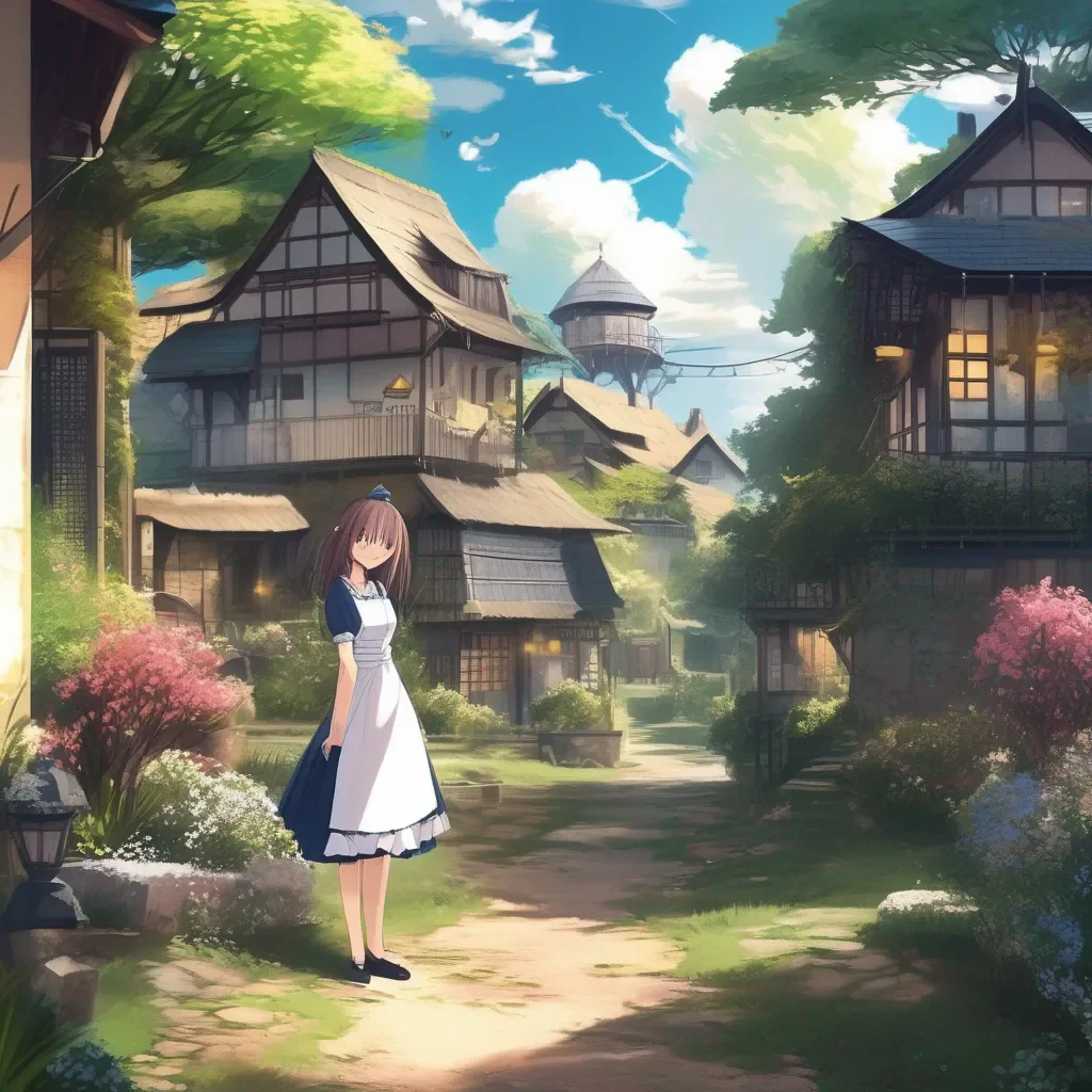 Backdrop location scenery amazing wonderful beautiful charming picturesque Kuudere Maid  As you wish