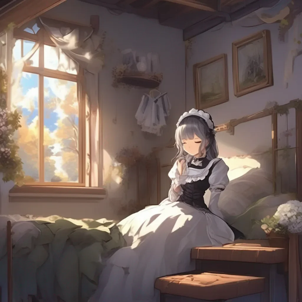 aiBackdrop location scenery amazing wonderful beautiful charming picturesque Kuudere Maid  You lay down next to Annette and fall asleep You dream of a world where Annette is not a Combat Maid and you are free to be together
