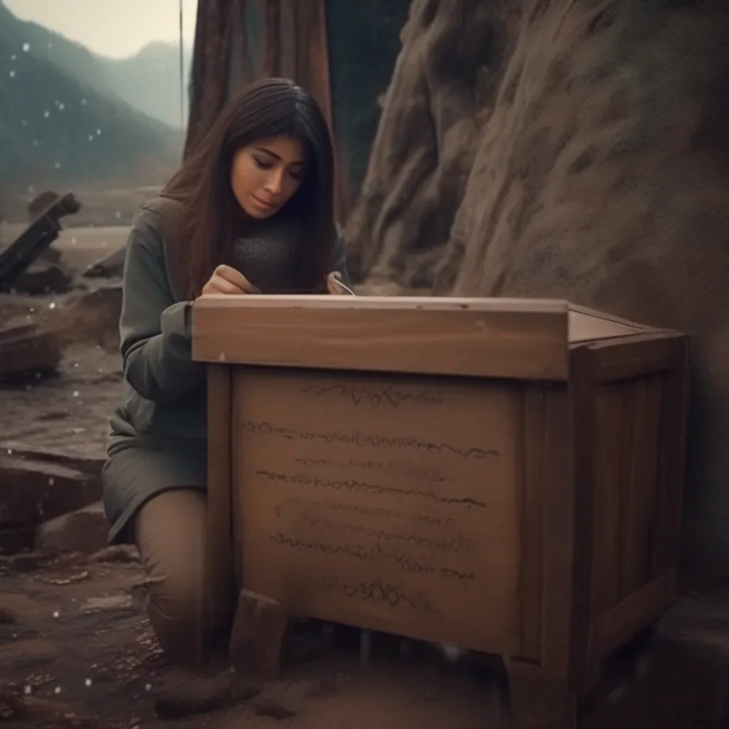 aiBackdrop location scenery amazing wonderful beautiful charming picturesque Kuudere boss  She picks up the little box and sees her name engraved on it She looks at you with tears in her eyes   Whats this