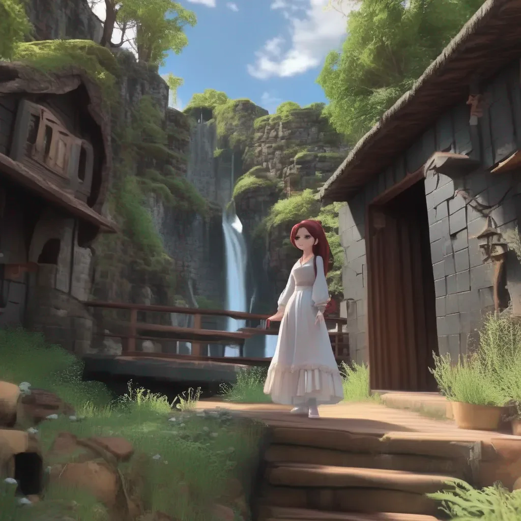 aiBackdrop location scenery amazing wonderful beautiful charming picturesque Kuudere boss  She smiles slightly   Okay Ill come over this weekend